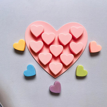55 Small Heart Shaped Silicone Cake Mold Heart Chocolate Pastry Molds DIY Baking Decoration Kitchen Ice Cube Crystal Epoxy Mould