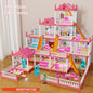 3D Assembly Diy Mini Toy House Accessories Villa Princess Castle Girl Birthday Gift Assembly Toy House