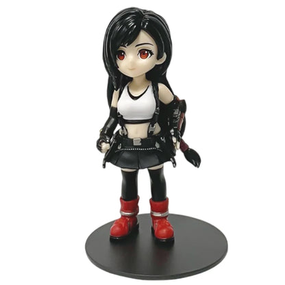 11-12cm Anime Cloud Strife Tifa Lockhart Aerith Gainsborough Zack·Fair Figure Model PVC Toy Desktop Collection Accessories Gift