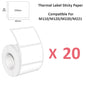 Phomemo M110/M220 40x30mm Thermal Labels - Self-Adhesive Waterproof Gloss Stickers for  Business/Barcode/Packaging/Office Use