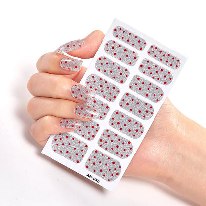Full Cover Nail Stickers Nail Polish Nail Decoration Nails Sticker Designer Self Adhesive Nail Sticker Creative Nailart Sticker