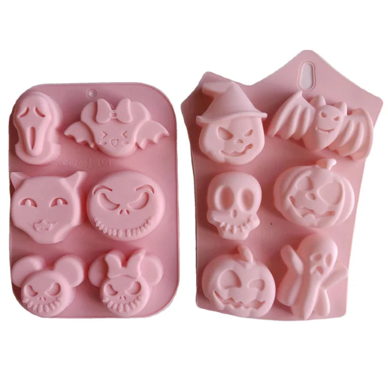 - Halloween Ghost Silicone Mold – DIY Dessert, Pudding & Chocolate Cake Mold