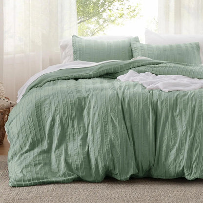 Duvet Cover Queen - Boho Bedding, Tufted Queen Duvet Cover- 3 Pieces Embroidery