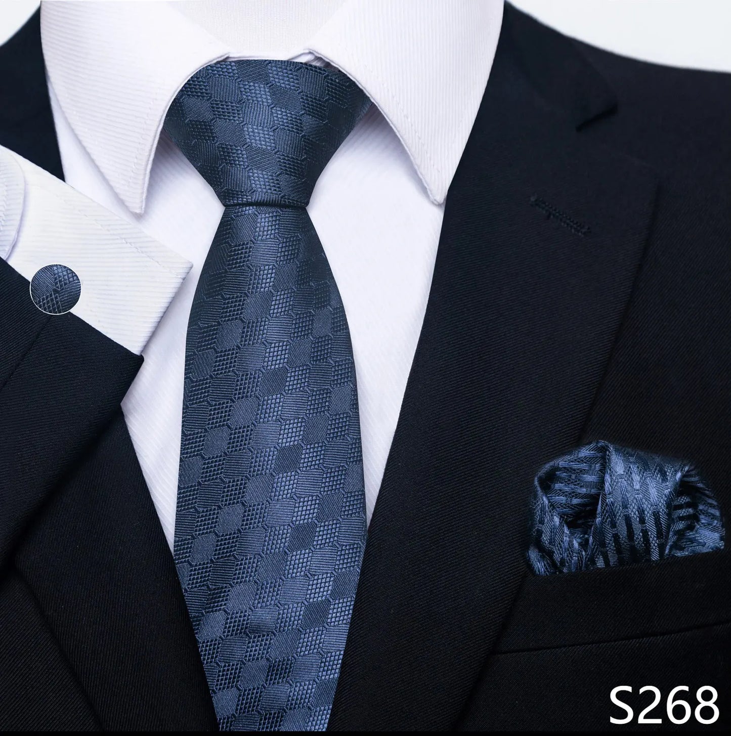 Silk Tie Pocket Squares Necktie Suit Accessories