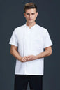 Long Sleeve Chef Coat for Big Men in White – Perfect Uniform for Kitchen Staff in Restaurants and Hotels