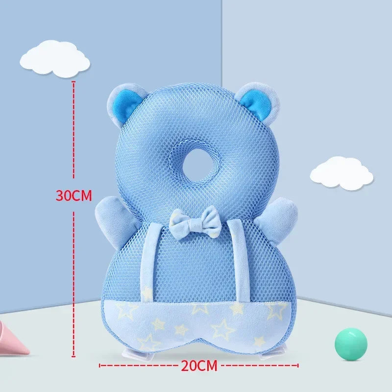 Baby Head Protection Backpack Pillow Toddler Head Safety Pad Cushion Anti-fall Head Protection Pillow Highly Elastic Breathable