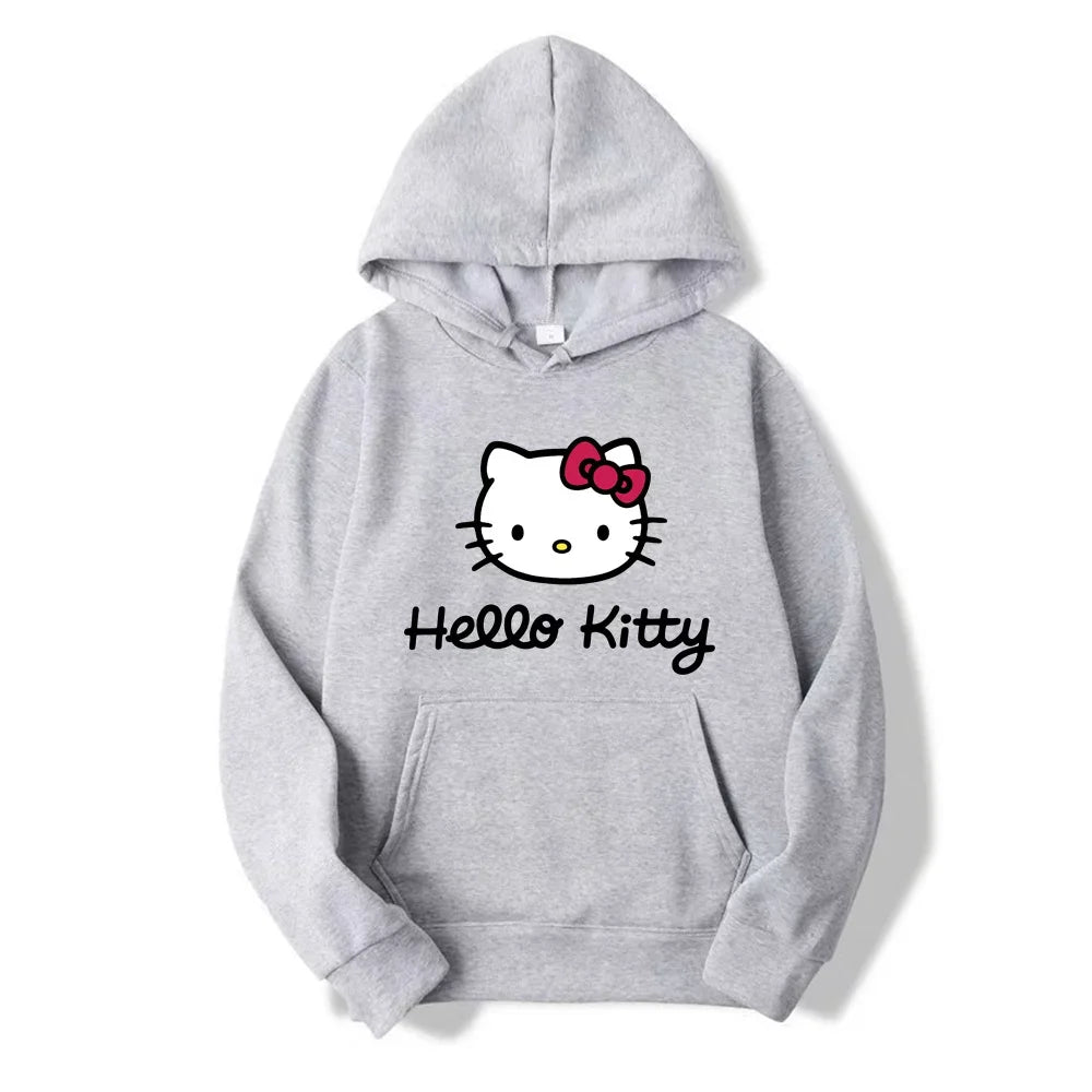 Hello Kitty Women’s Hoodie – Casual Y2K Long Sleeve Sweatshirt