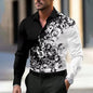 Men’s Casual Long Sleeve Button‑Up