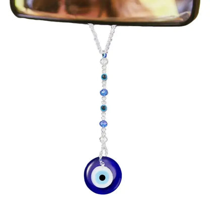 Evil Eye For Car Decorative Evil Blue Eye Car Charm Accessory Shining Rear View Mirror Charm Evil Eye Car Charm Window Pendent