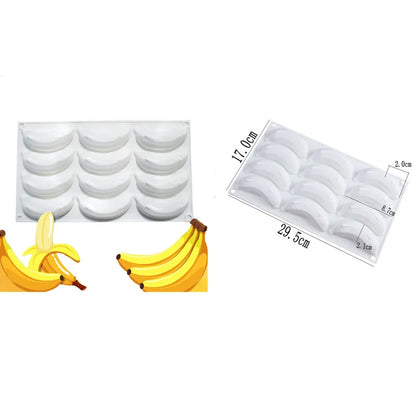 Pineapple Pear Peach Fruit Series Cake Silicone Mold Mango Orange Baking Mousse Mould Strawberry French Dessert Mousse Cake Mold