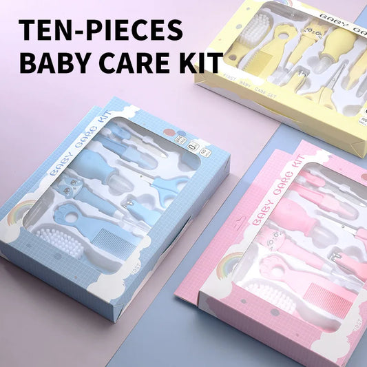 Baby Care 10-piece Set of Comb and Brush Combination Set Baby Nail Scissors Set