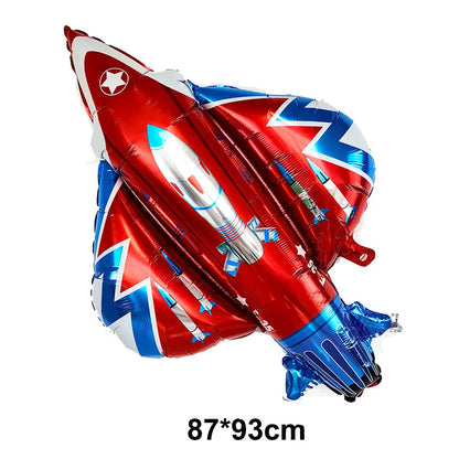 Fighter Balloon Boy Airplane Birthday Party Helicopter Plane Balloon Aircraft Balloon for Aviator Themed Birthday Party Decor