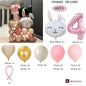 Easter Bunny Balloon with a Number for Kds Celebration