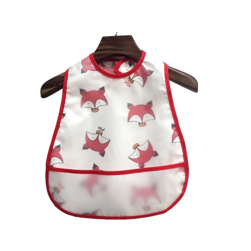 Adjustable Baby Bibs Waterproof Pocket Lunch Feeding Bibs
