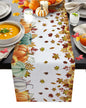 Thanksgiving Autumn Maple Leaves Table Runner Christmas Dinner Table Cloth Wedding Party Decor Cotton Linen Tablecloth