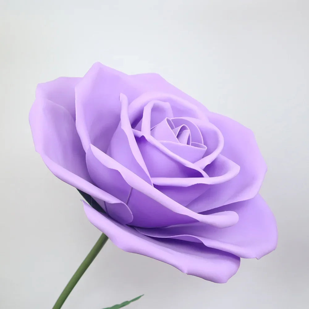 40-60CM Artificial Rose Head Wedding Decoration Large Event Decoration Shopping Mall Window Photography Props 3D PE Flowers