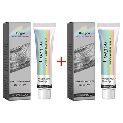 Permanent Grey Hair Dye Styling Hair Color Wax Shampoo No Damage Quick Coloring Long-Lasting Professional Hair Dyeing Cream