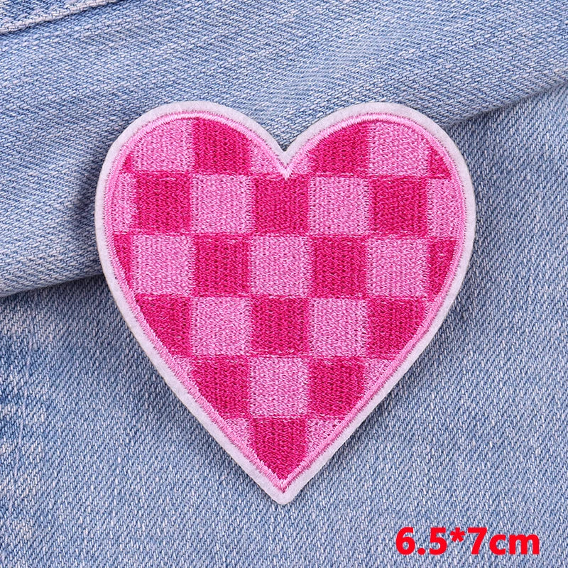 Letter Embroidered Patch Cartoon/Personality Letter Slogan Patch Iron On Patches For Clothing thermoadhesive Patches Sew Badges