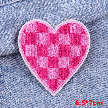 Letter Embroidered Patch Cartoon/Personality Letter Slogan Patch Iron On Patches For Clothing thermoadhesive Patches Sew Badges