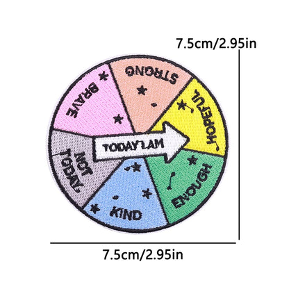 Letter Embroidered Patch Cartoon/Personality Letter Slogan Patch Iron On Patches For Clothing thermoadhesive Patches Sew Badges