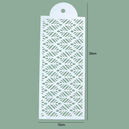 FAIS DU Fondant Cake Mesh Stamps Stencils For DIY Craft Making Wedding Cake Design Plastic Spray Template Cookie Painting Mold