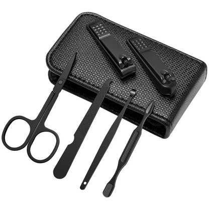 6-Piece Stainless Steel - Ear Pick, Scissors and Nail Clipper Tools Set