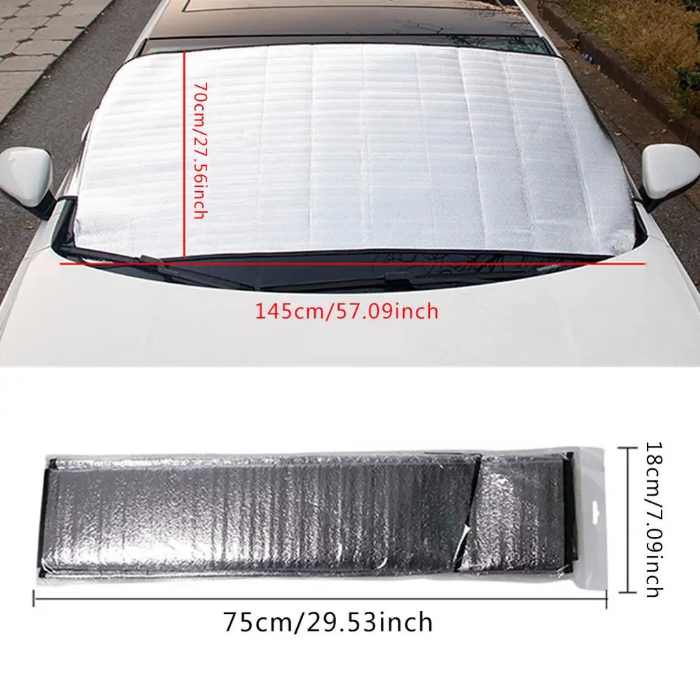 Car Front Snow Frost Cover Windshield Sunshade Protector Auto Windshield Window Snow Cover Winter Outdoor Anti Ice