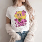Candy Cartoon Print Streetwear T-shirt Harajuku Clothes Fashion Girls T Shirt Short Sleeve Summer Tee Casual Female O-Neck Top