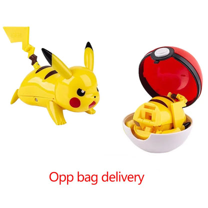 Pokemon Figures Toys Pocket Monsters Ball Model Pikachu Gengar Pokeball Dragonite Snorlax Pokeball poke Action Figures  Toy gift