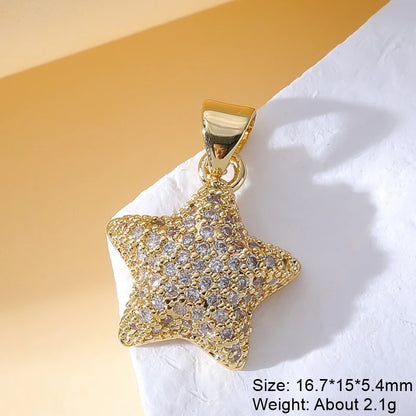 Handmade Luxury Pendant 18K Real Gold-Plated Charms