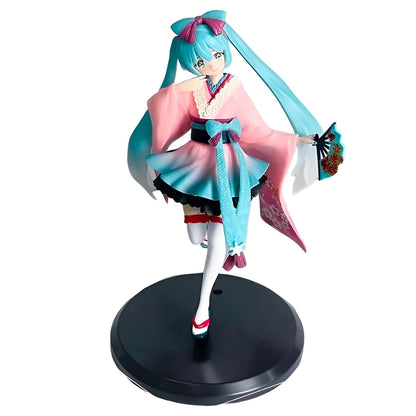 Animation Anime Beautiful Girl Hatsune Miku Handmade Devil Hatsune Miku Cat Ear Hatsune Miku Cute Handmade PVC Model Decorations