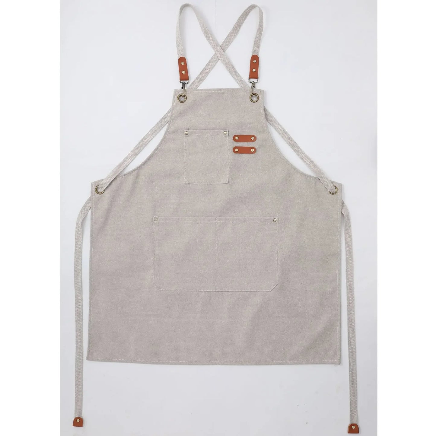 Fashion Canvas Apron Home Kitchen Gardening Work Dress Women's Kitchen Restaurant Work Apron