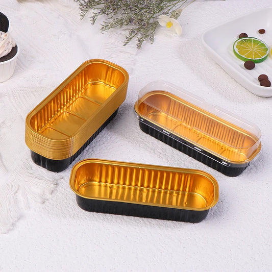 10‑Pack Mini Loaf Pans (With/Without Lids) – 6.8oz Aluminum Foil Bread & Muffin Containers
