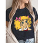 Candy Cartoon Print Streetwear T-shirt Harajuku Clothes Fashion Girls T Shirt Short Sleeve Summer Tee Casual Female O-Neck Top