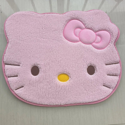 50*60cm Hello Kitty Bath Mat Anti Slip Bathroom Rug Cartoon Anime Bedroom Plush Rug Living Room Cute Floor Mat Doormat Decoration