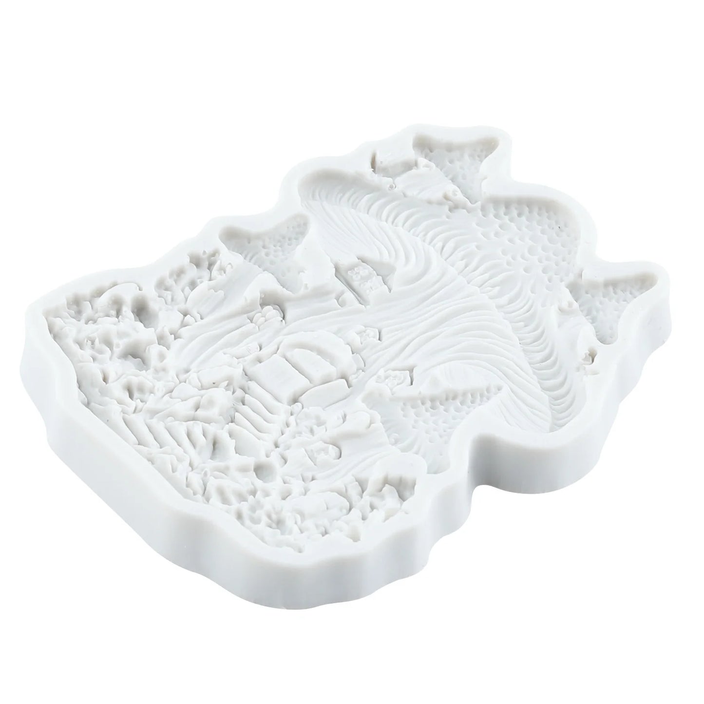 Mushroom Castle Silicone Molds Mushroom Fondant Cake Decorating Tools Cupcake Topper Chocolate Candy Resin Mold
