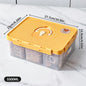 Plastic Divided Meat Food Storage Box Large Capacity Refrigerator Frozen Fresh-keeping Box Kitchen Sealed Storage Container