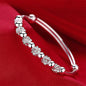 Luxury 925 Sterling Silver Bracelets For Women Vintage Original Starry Sky Carving Adjustable Bangles Party Wedding Fine Jewelry