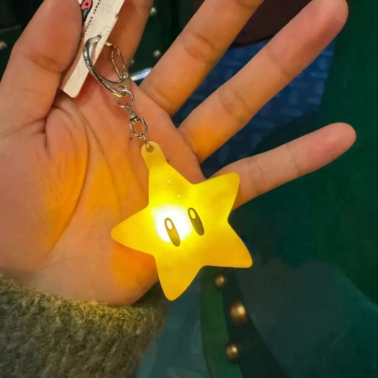 Acrylic Luminous Star Keychain – Cute Bag Accessory for Anime Fans & Collectors