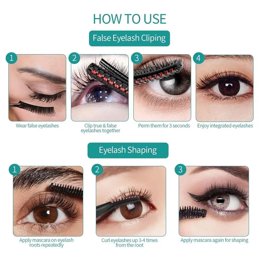 Wide‑Angle Electric Heated Eyelash Curler – Bezel‑Free Design, Fast Heating & Comfortable Grip