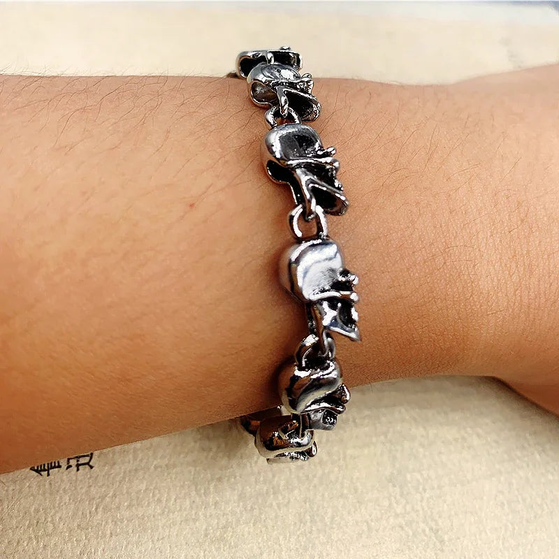 Trendy Punk Bracelet High Quality Skull Bracelet Boutique Jewelry Birthday Gift