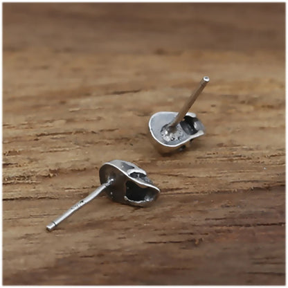 Real 925 Sterling Silver Skull Earrings Studs Set Small Rock Punk Gothic Vintage Jewelry For Men And Women Brinco Masculino