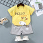 2Pc Children's Boys Girl T-shirt Shorts Summer Sets