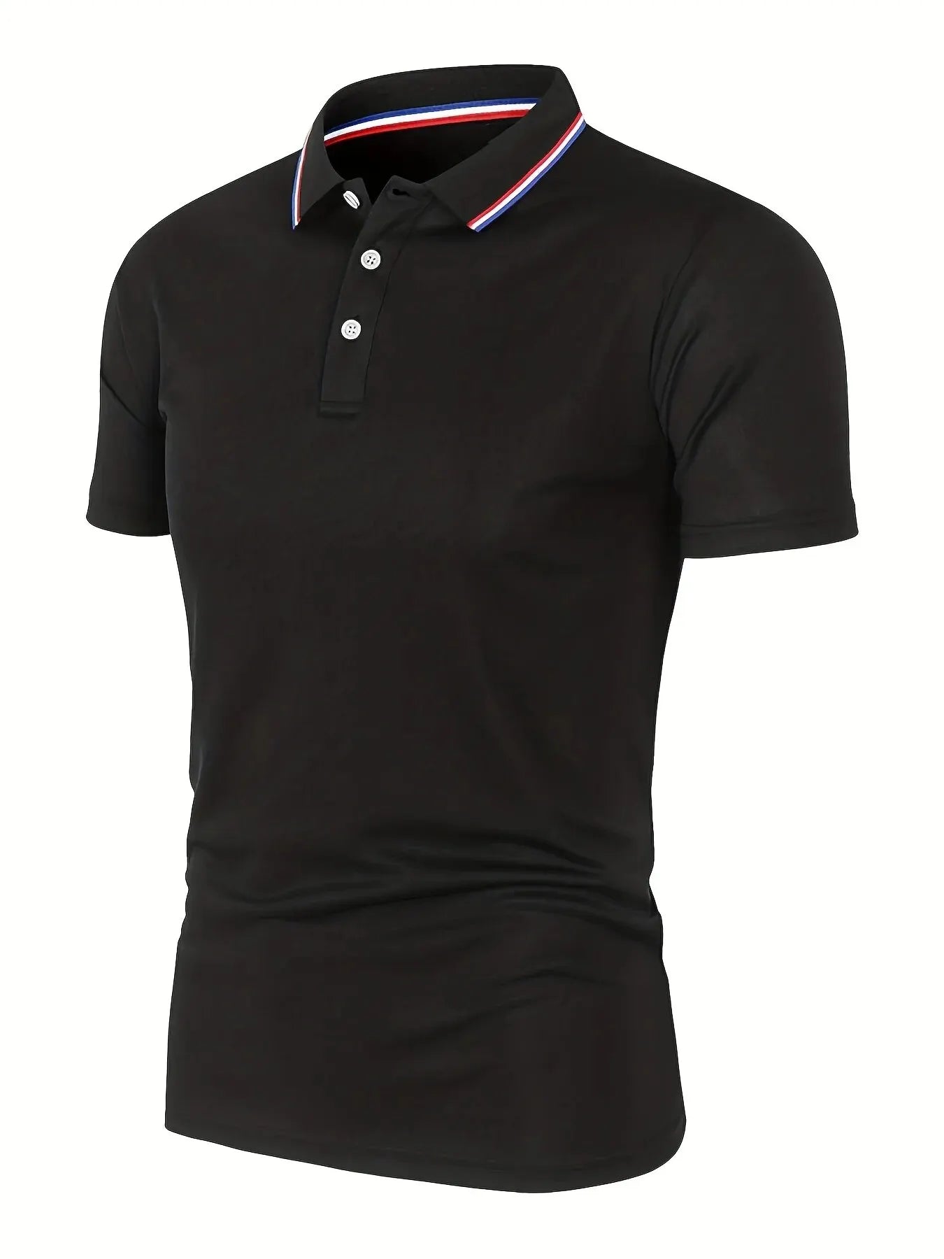 Men's Casual Breathable Solid Color High Quality Short Sleeve Polo Shirt