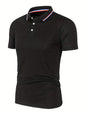 Men's Casual Breathable Solid Color High Quality Short Sleeve Polo Shirt
