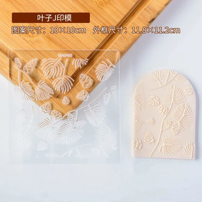 New Plant Flower Cookie Embosser Mould Spring Easter Party Fondant Biscuit Mold Cake Decorating Tools Acrylic Icing Cookie Mould