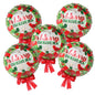 5pcs Christmas Foil Helium Balloon Santa Snowman Penguin Candy Merry Christmas Theme Party Decoration Air Globos Kids Gifts
