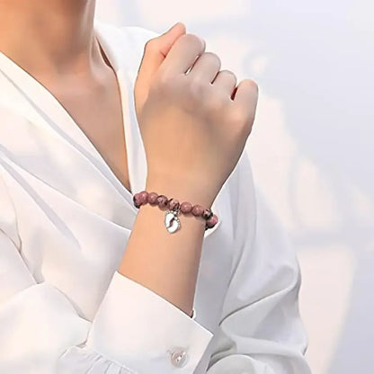 Women Bracelet New Mom Gifts Natural Stone Beaded Bracelet For Pregnant Women 1st Time Mothers Day Mom Mommy to Be Bracelet Gift