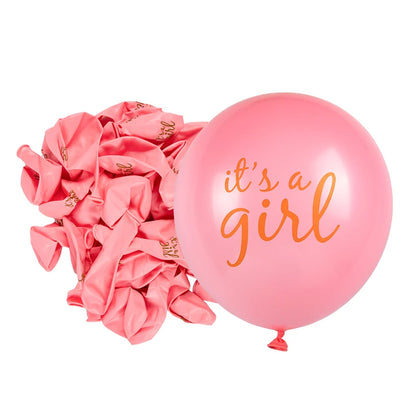 10pcs Oh Baby Printed Latex Balloons It is A Boy Girl Balloon Birthday Party Baby Shower Decoration Boy Girl Gender Reveal decor