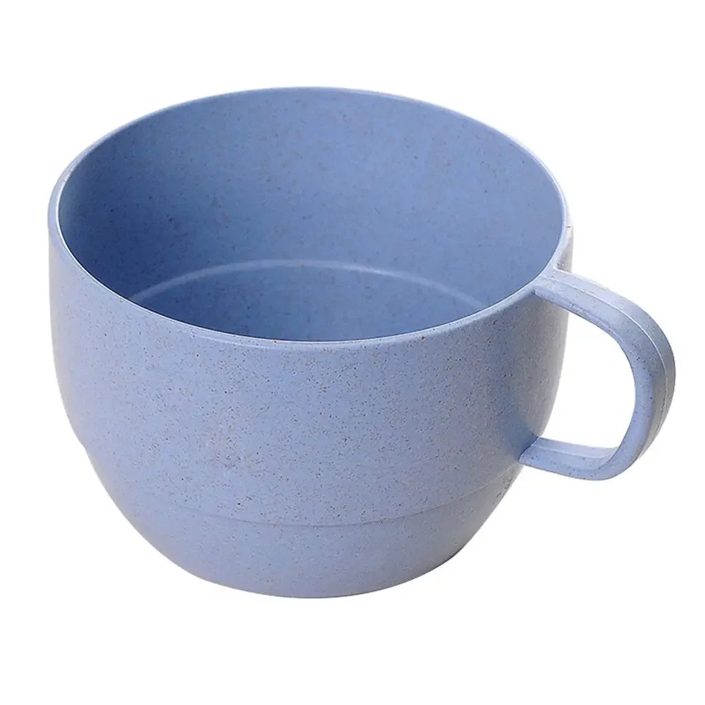 1 pcs Lightweight Flat Bottom Wide Mouth Eco-friendly with Handle Coffee Mug